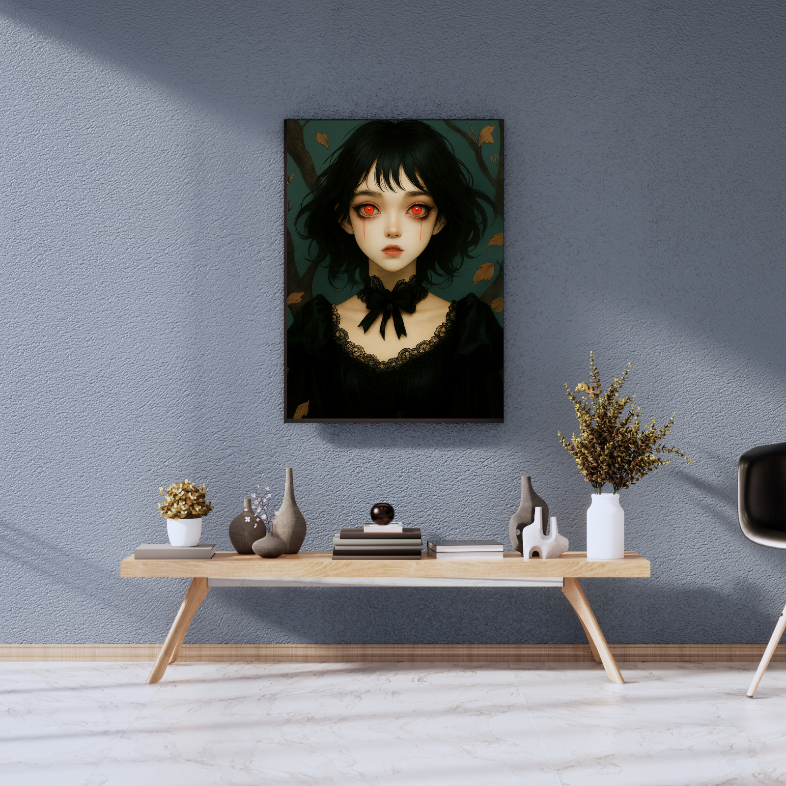 Crimson Silence – Gothic Wall Art Print (JPEG + PDF)